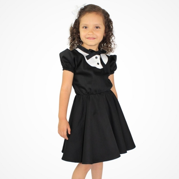 Girl's Tuxedo Dress - Picture 1 of 3